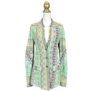 Aldo Martins Geometric Intarsia Knit Long Line Blazer - US 8